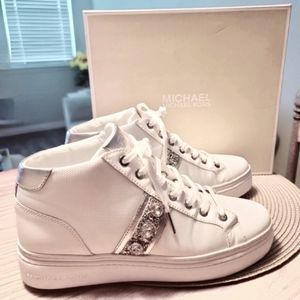 Michael Kors Bling 8 White  High-top Sneakers
